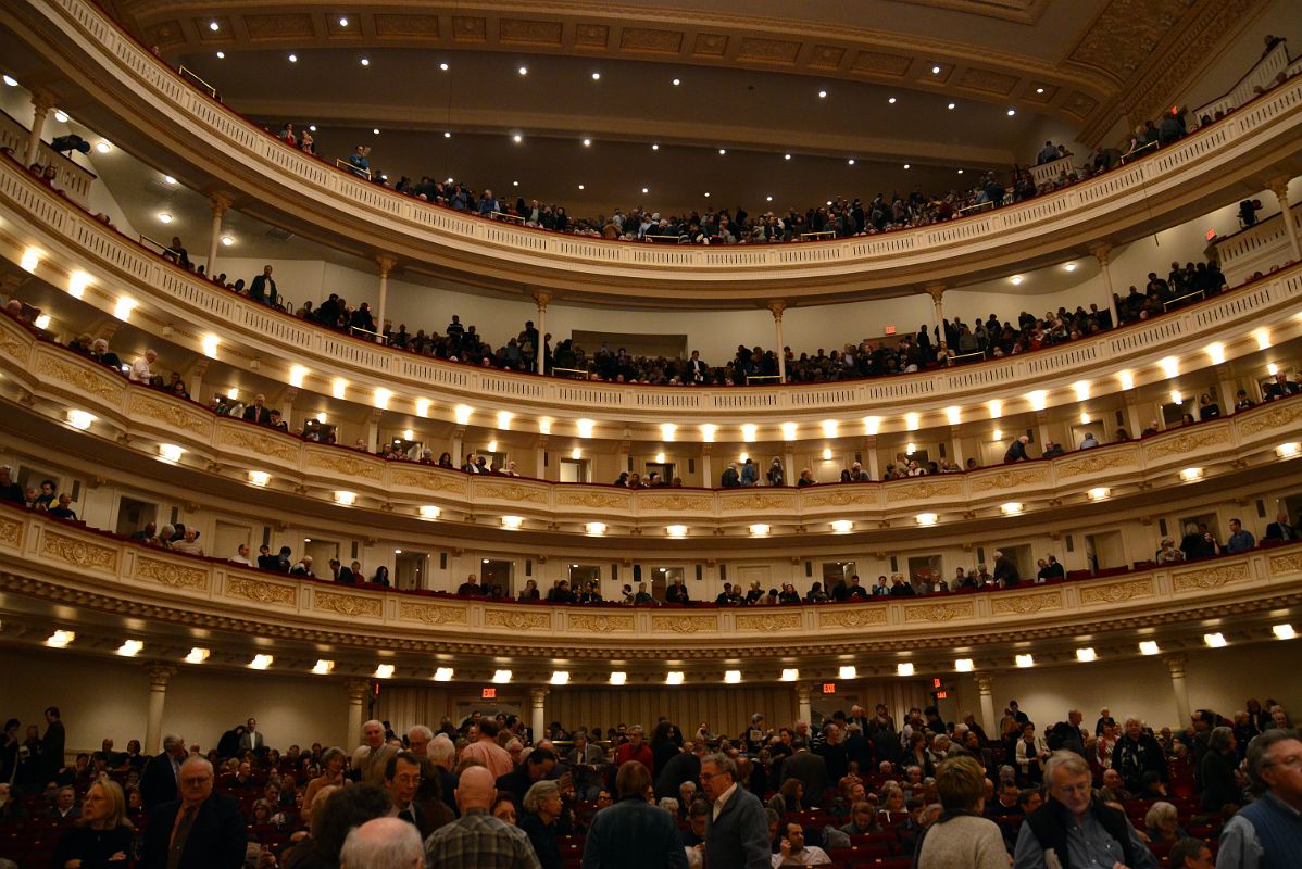 11 Looking Up At The Five Levels Of Seating In Isaac Stern Auditorium Carnegie Hall New York City